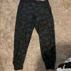 Black Gray Camo Jogger Pants
